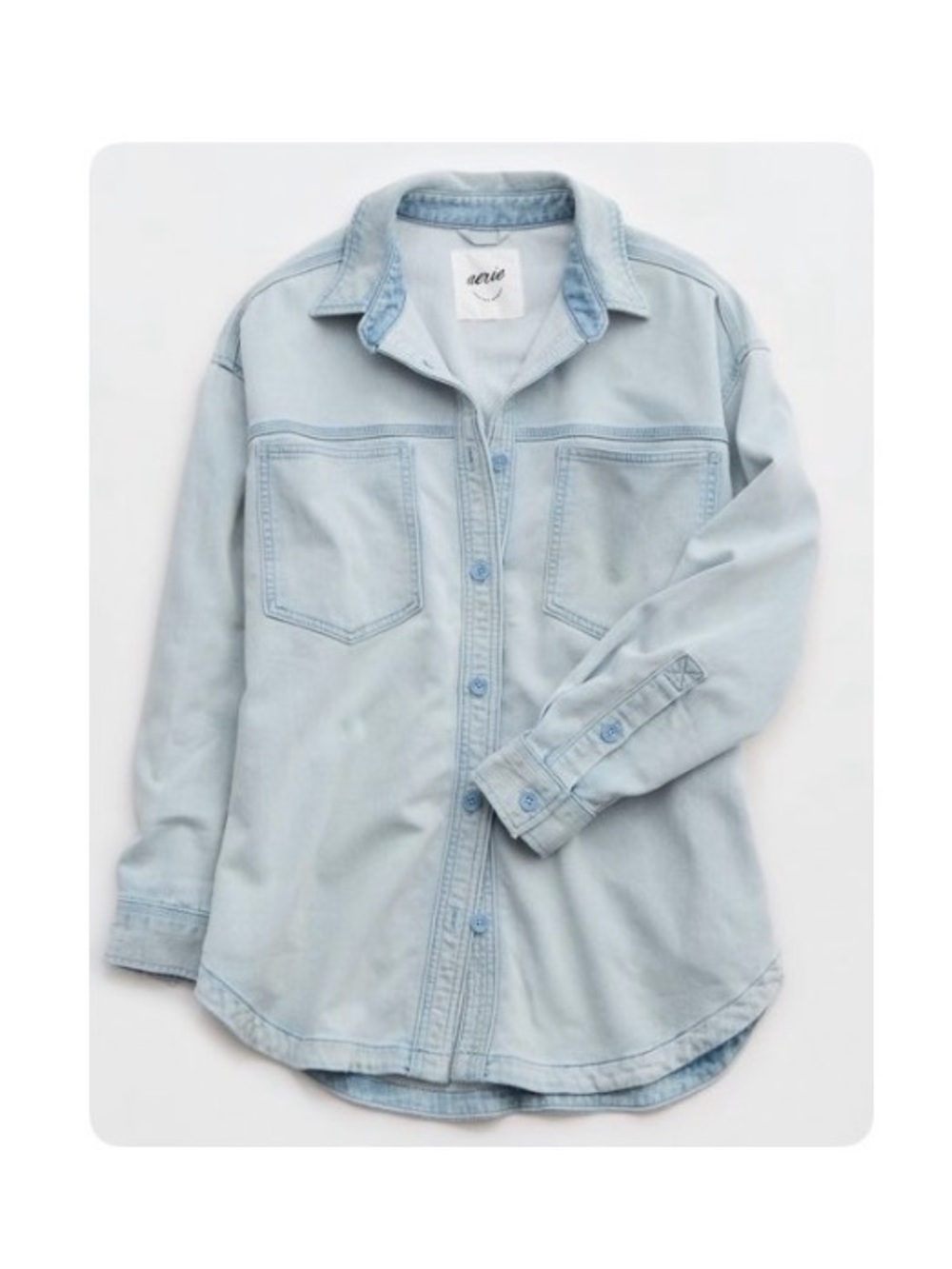 American Eagle Outfitters Match Made In Denim Fleece Shirt